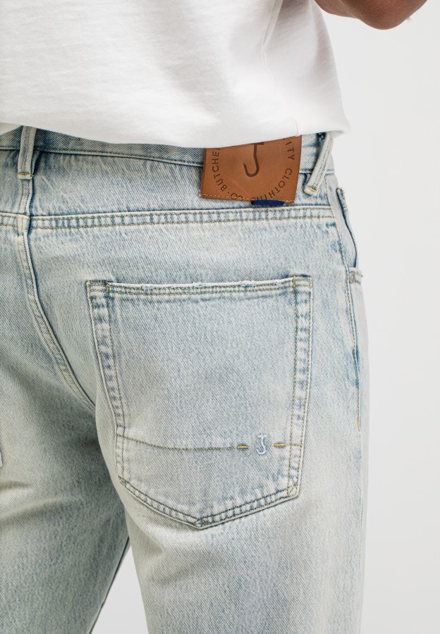 Afbeelding van Stockton Redding M2611017 Bleached 113 - Heren Denim Regular -  Butcher of Blue